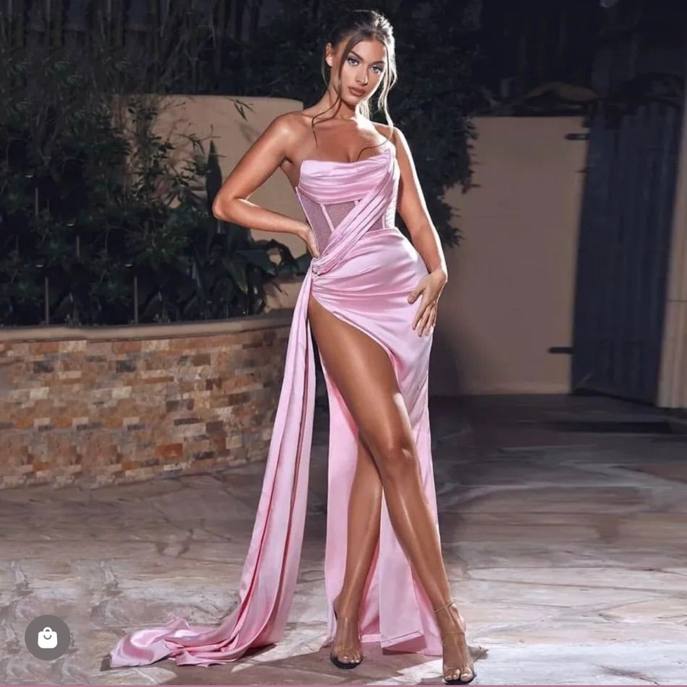 Brand new never work gorgeous pink dress/gown/wedding guest/special event